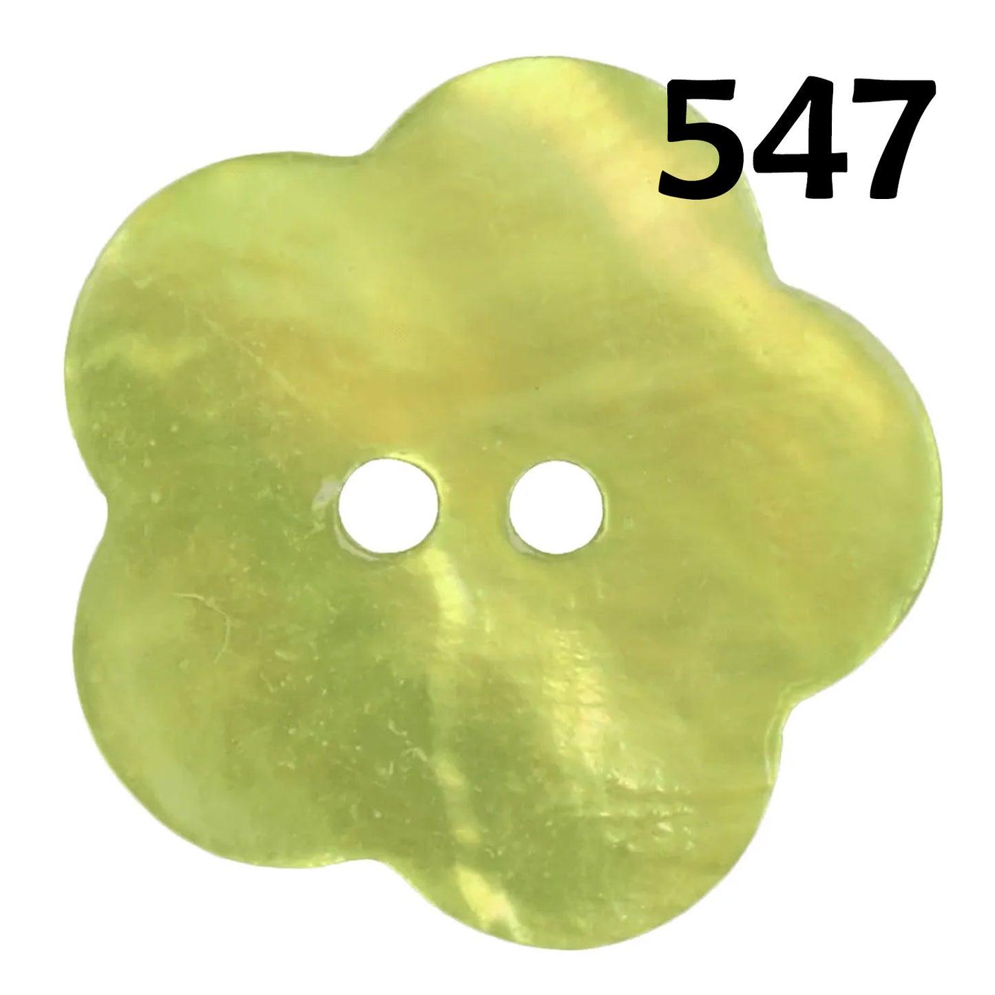 Knopf Perlmutt Blume