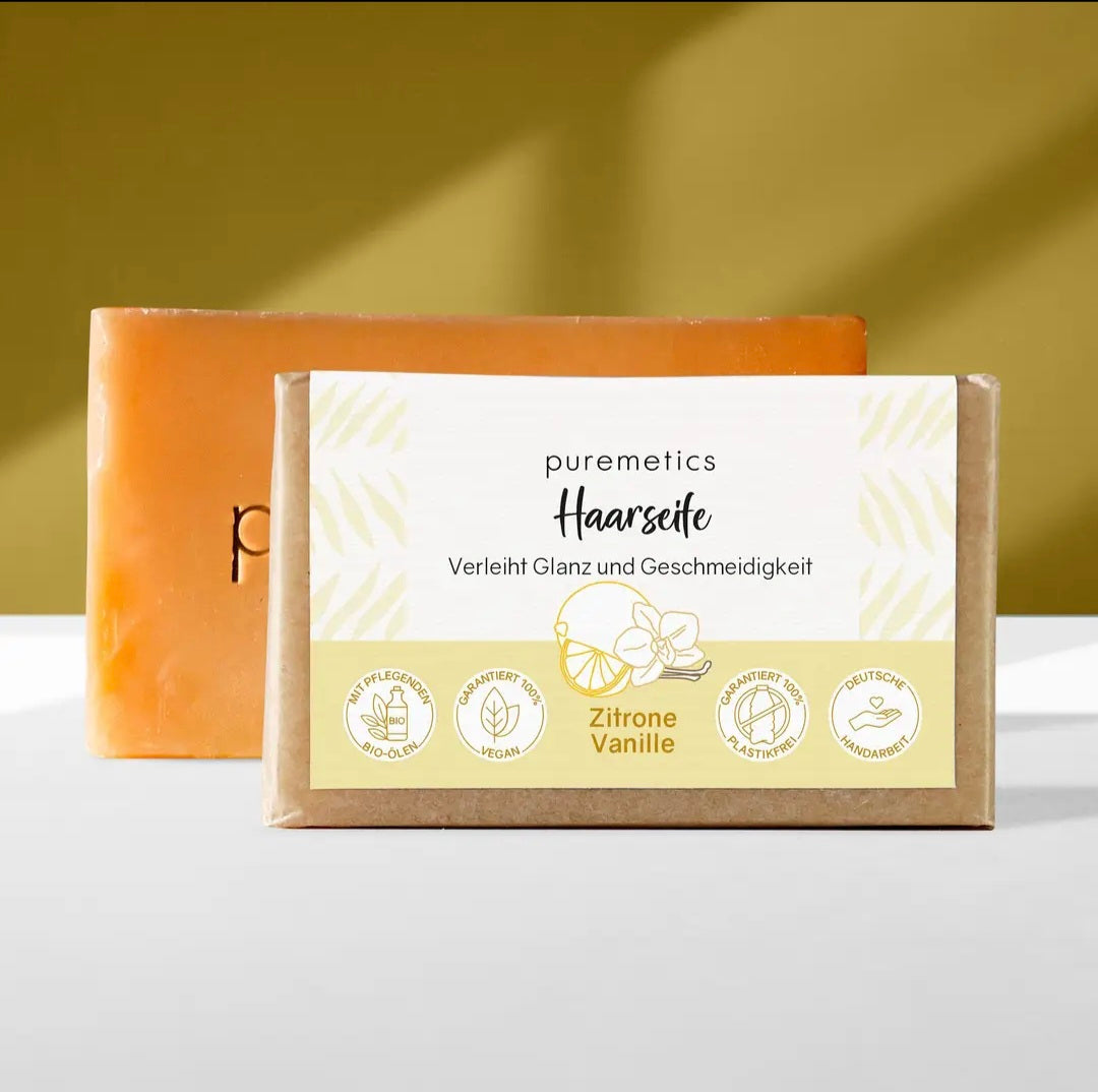 Haarseife Zitrone Vanille