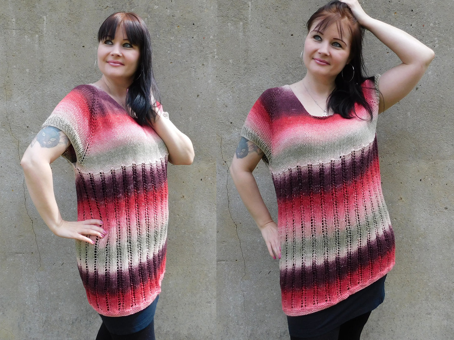Tunika MON CHERIE Strickanleitung