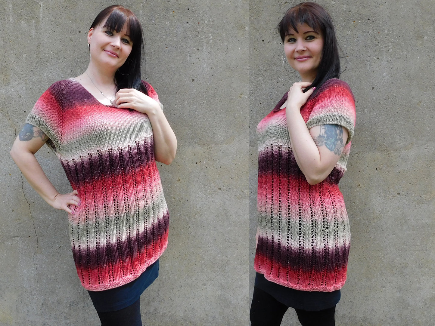 Tunika MON CHERIE Strickanleitung