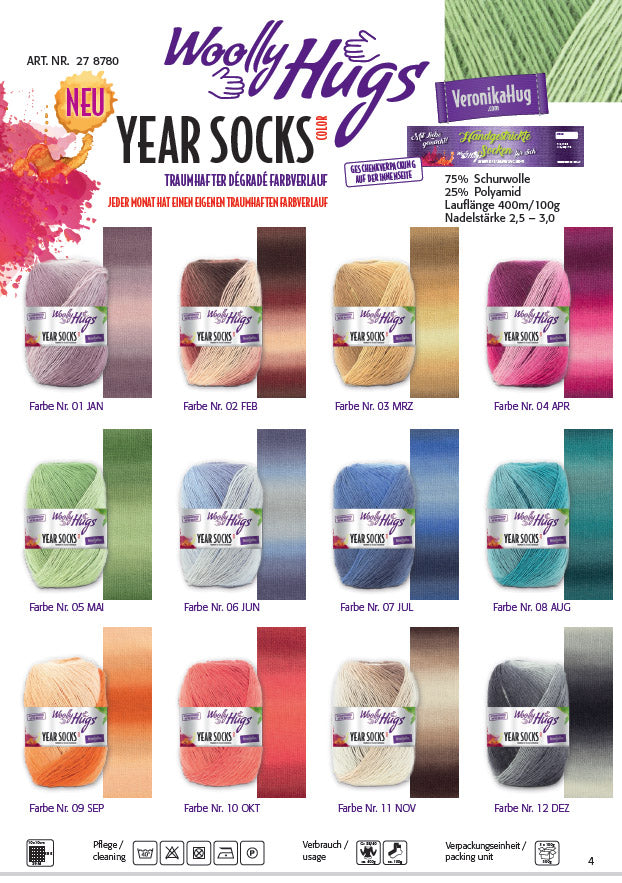 Year Socks von Woolly Hugs