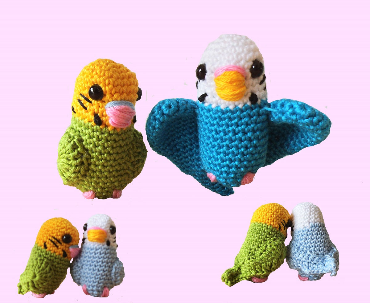 SMALL BUDGIES Crochet Pattern