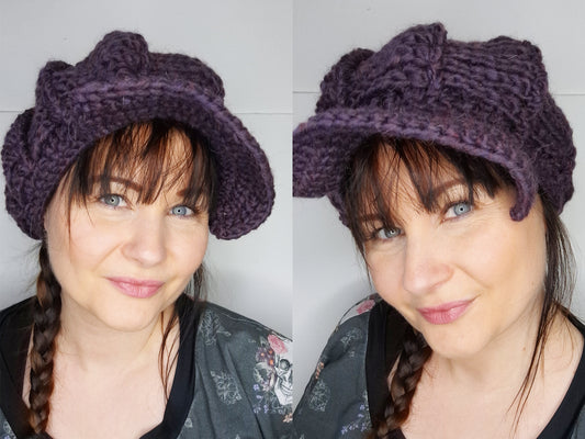 Newsboy Cap Crochet Pattern