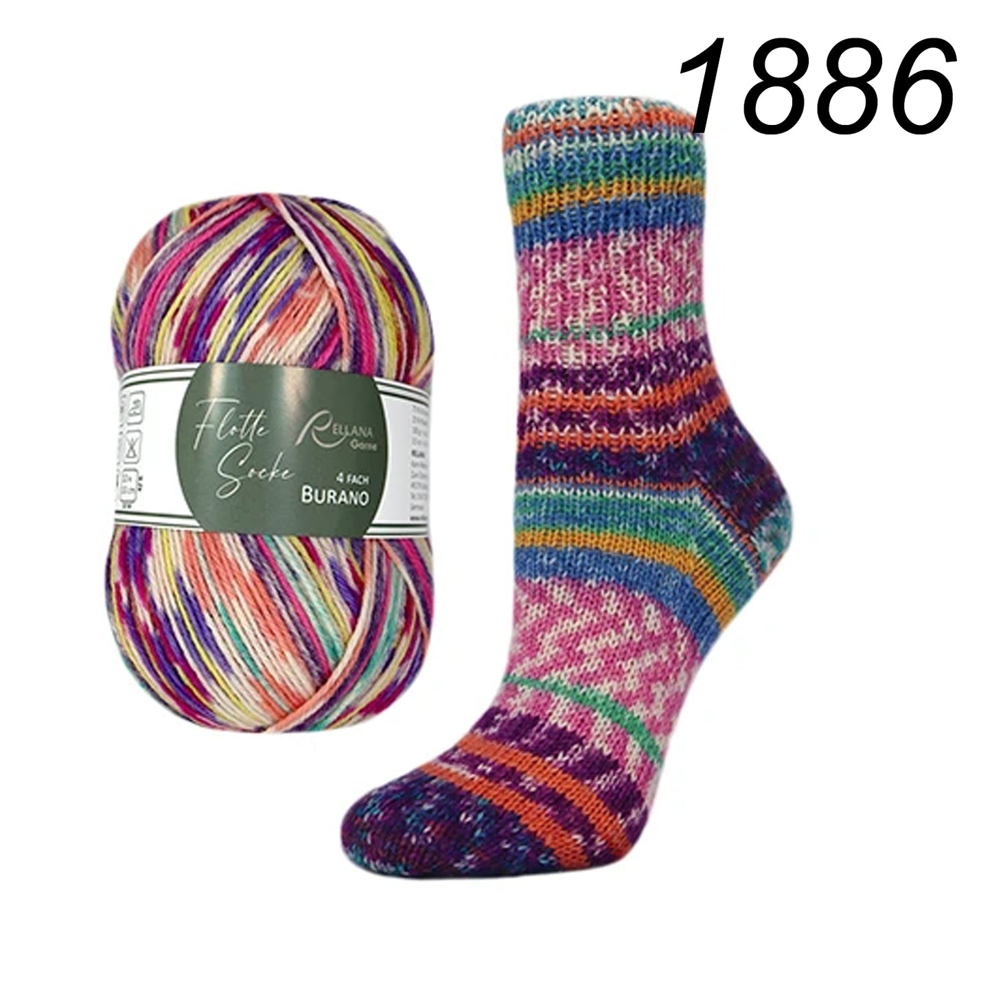 Flotte Socke Burano 4f von Rellana