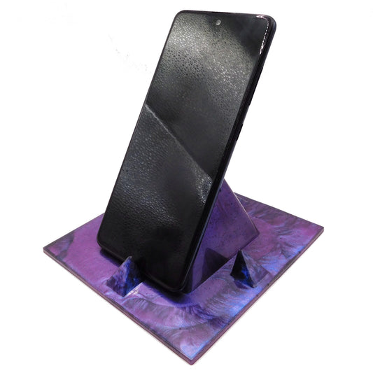 Handy- oder Tablet-Halter metallic violett-blau