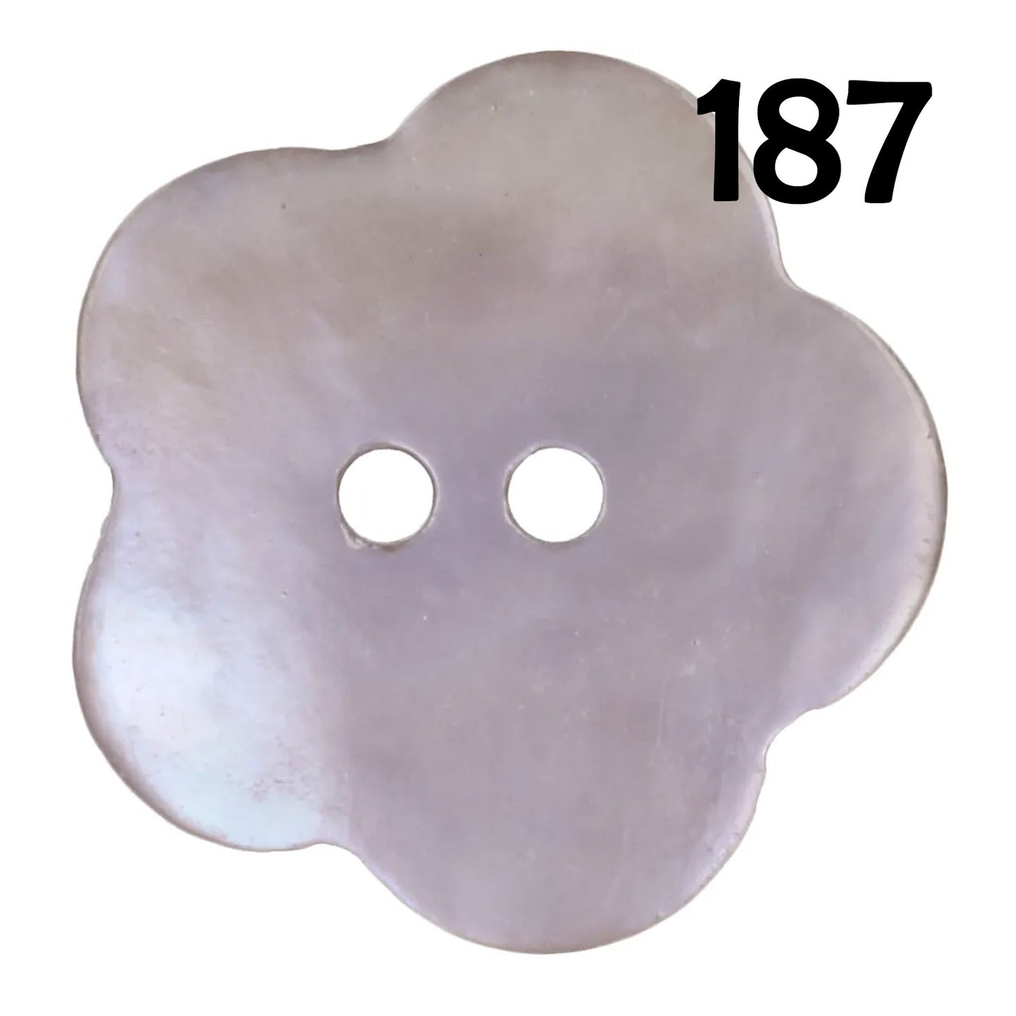 Knopf Perlmutt Blume
