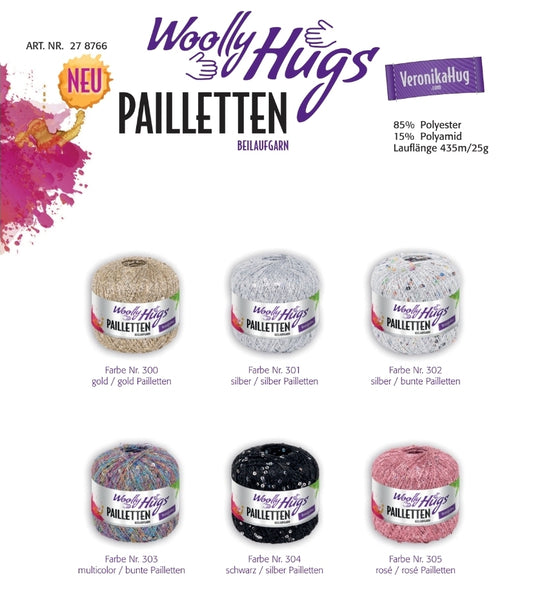 Pailletten von Woolly Hugs