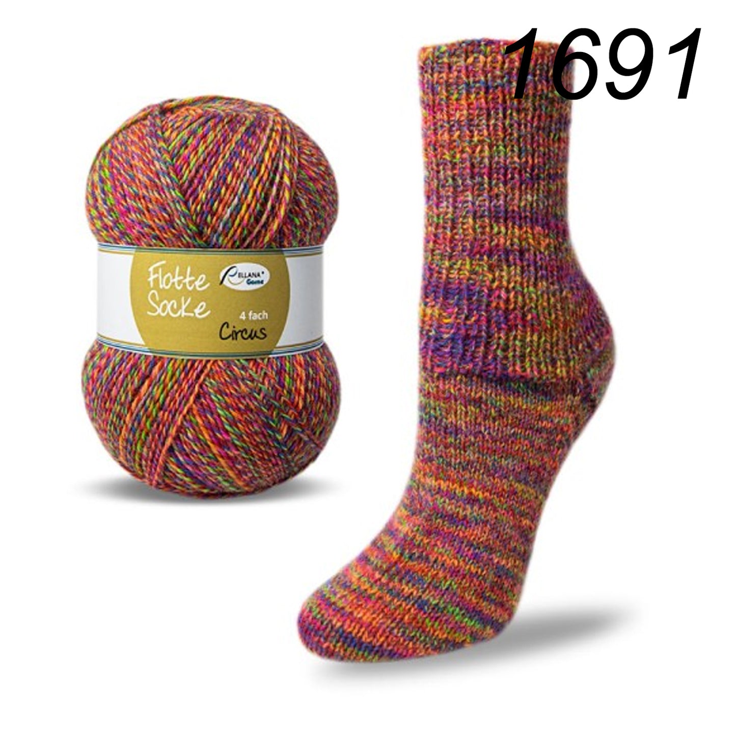 Flotte Socke Circus 4f von Rellana