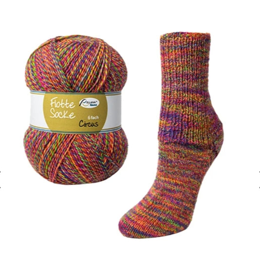Flotte Socke Circus 6f von Rellana