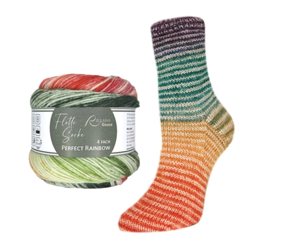 Flotte Socke Perfect Rainbow 4f von Rellana