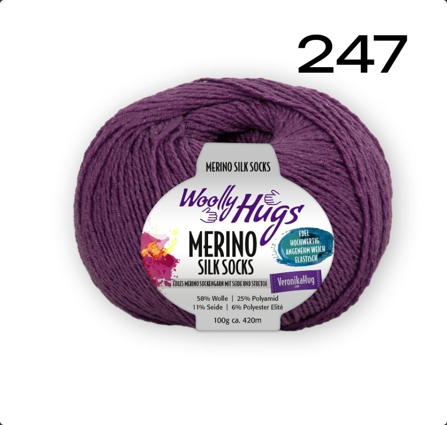 Merino Silk Socks von Woolly Hugs