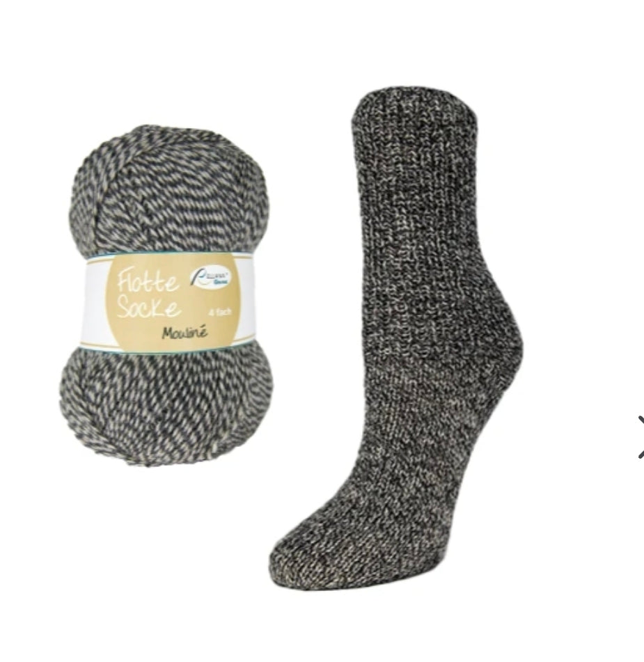 Flotte Socke Mouliné 4f von Rellana